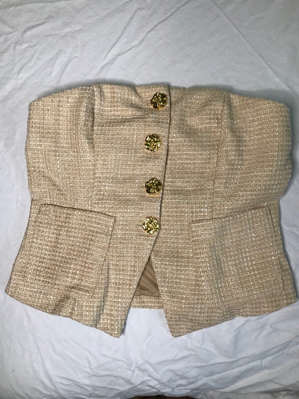 Elegant Edge Tweed Vest